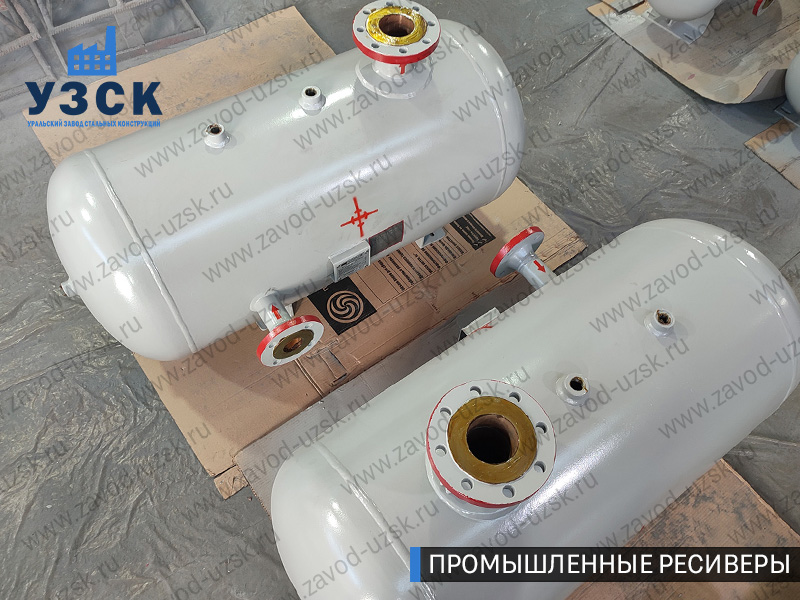 фотография промышленных ресиверовдля газа Пермь